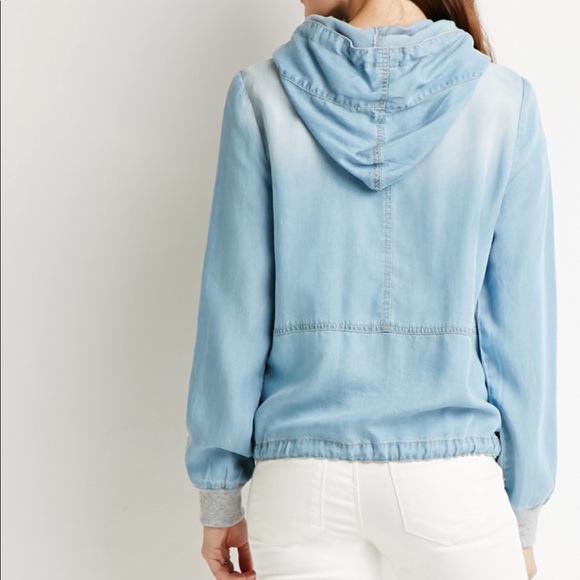F21 Life in Progress chambray jacket - Picture 4 of 10